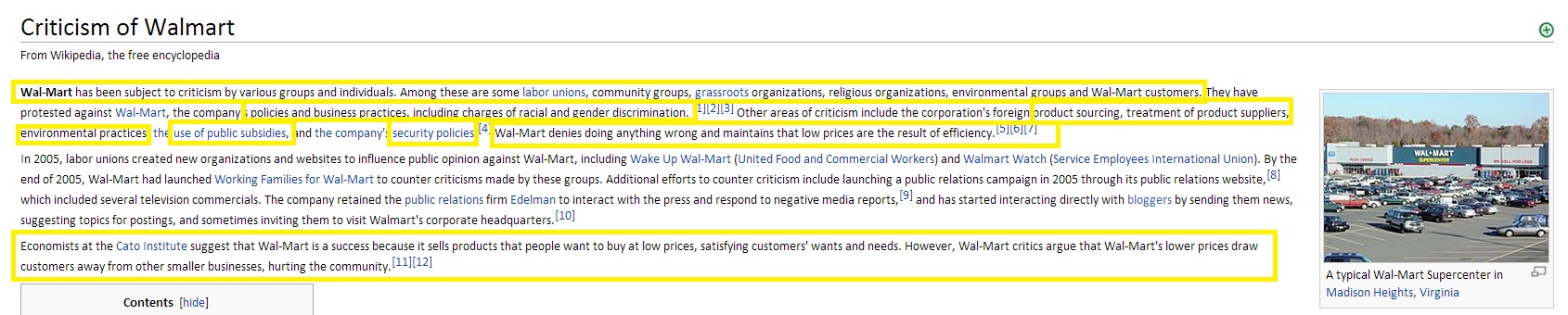 Criticism of Walmart - Wikipedia