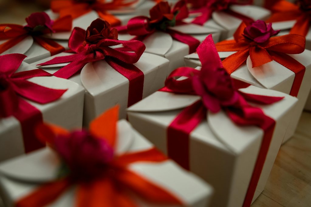 Photo by Magda Ehlers: https://www.pexels.com/photo/white-gift-boxes-with-red-ribbon-3873488/

Used by: The Writers for the Hire, Inc