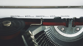 Image created by: https://www.pexels.com/photo/rewrite-edit-text-on-a-typewriter-3631711/
Used by: The Writers for Hire, Inc
