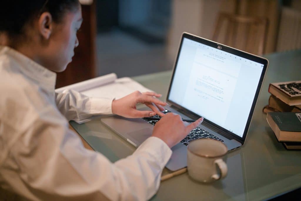 Photo by Ron Lach : https://www.pexels.com/photo/a-woman-typing-on-a-laptop-7983359/

Used by: The Writers for Hire, Inc